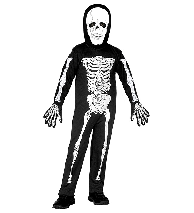 "SKELETT" (Kostüm, Maske)